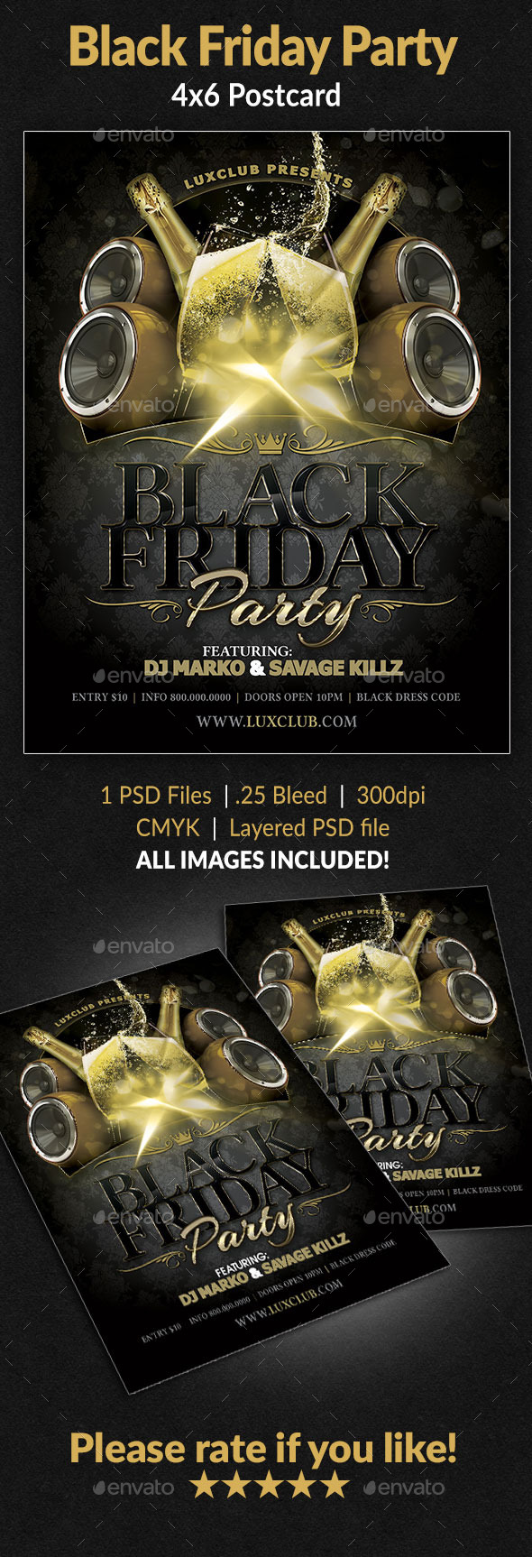 Black Friday Party Flyer - Clubs & Parties Events