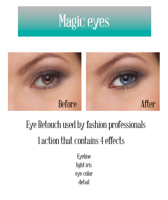 Magic Eyes Eye Retouch - Actions Photoshop