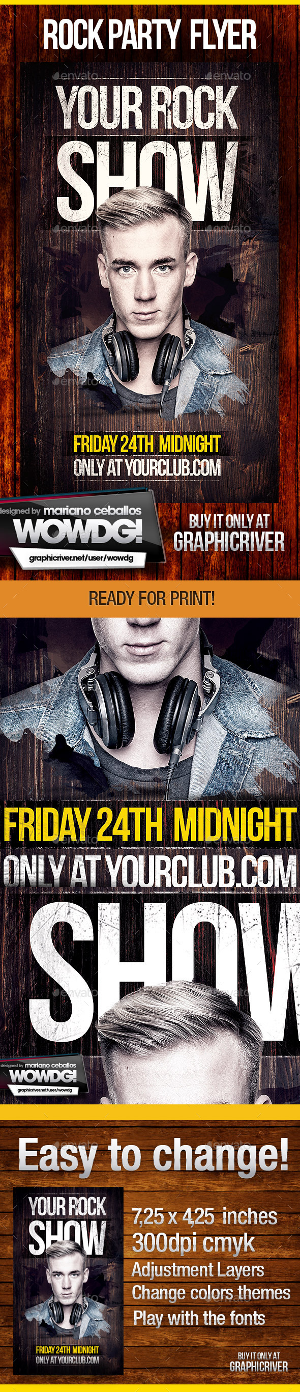 Rock Band Show - Flyers Print Templates