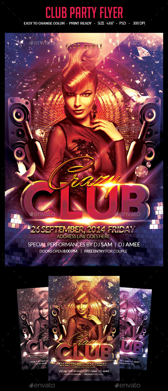 Club Party Flyer - Clubs & Parties Events