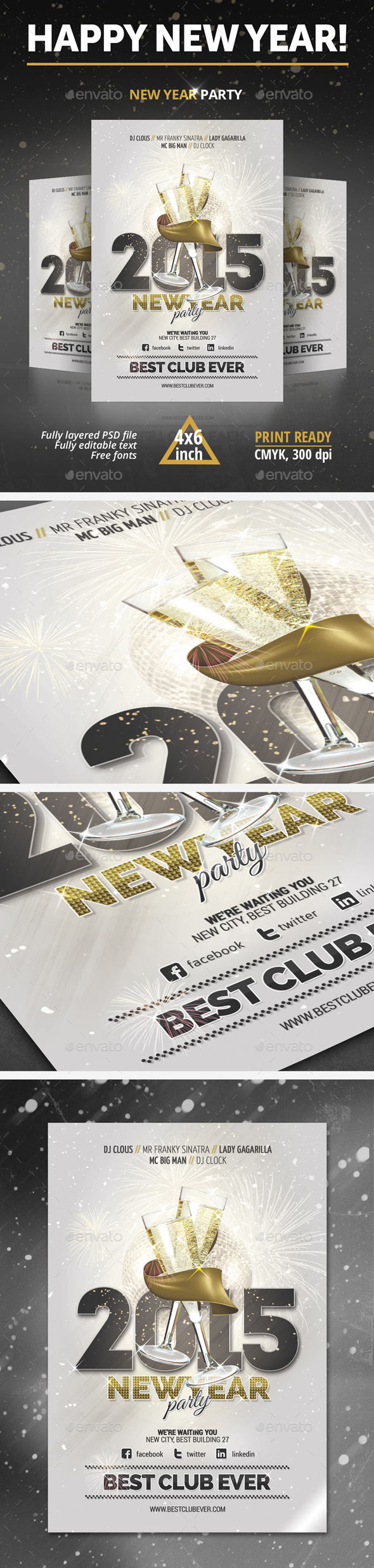 New Year Party Flyer - Clubs & Parties Events
