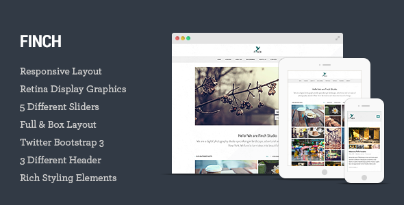 Finch - Photography - ThemeForest 9123067