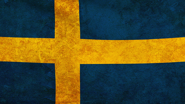 Sweden Flag 2 Pack – Grunge and Retro