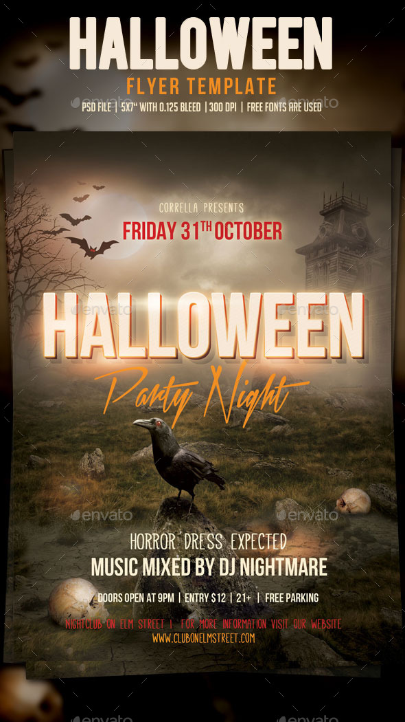 Halloween Party Flyer - Holidays Events