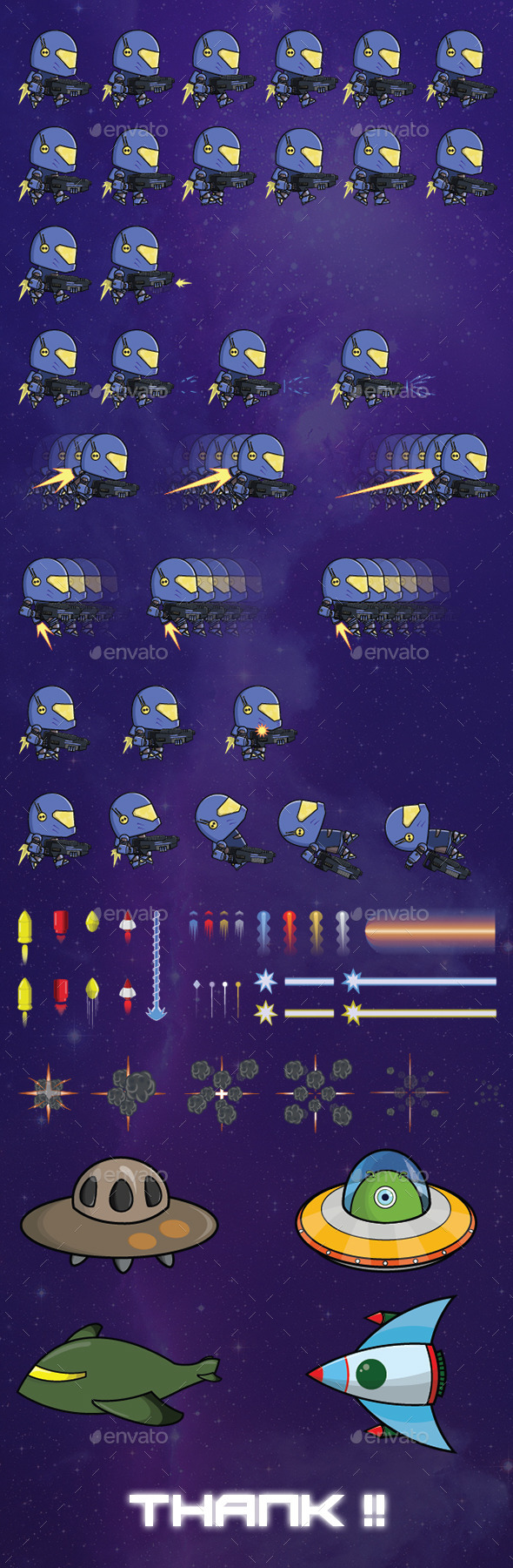 Game Galaxy Sprite - Mana - Sprites Game Assets