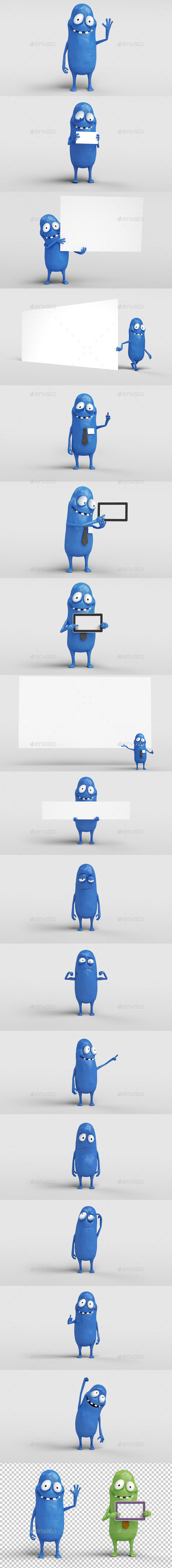 Bobby Character Stills - Characters 3D Renders