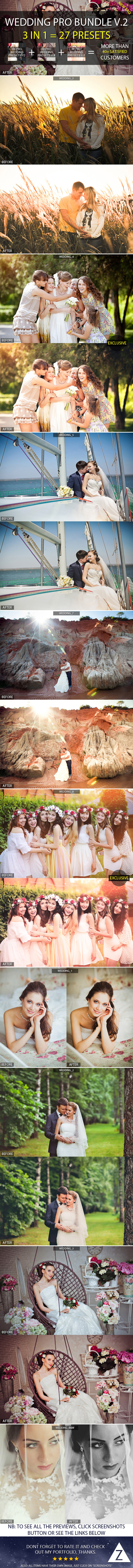 3-in-1 Pro Wedding Bundle vol.2 - Wedding Lightroom Presets