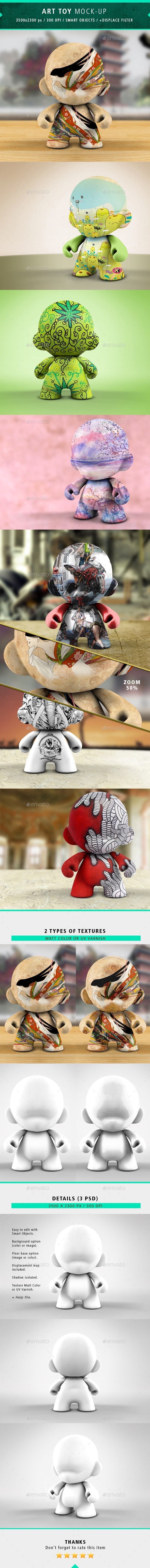 Simple Art Toy Mock-up - Miscellaneous Product Mock-Ups