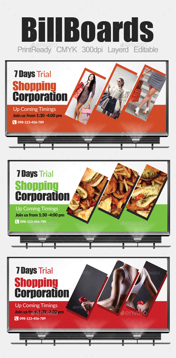 Multi Purpose Business Billboards - Signage Print Templates