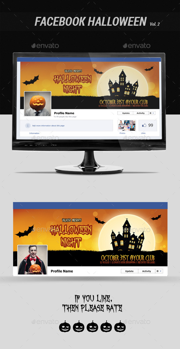 Facebook Halloween Vol. 2 - Facebook Timeline Covers Social Media