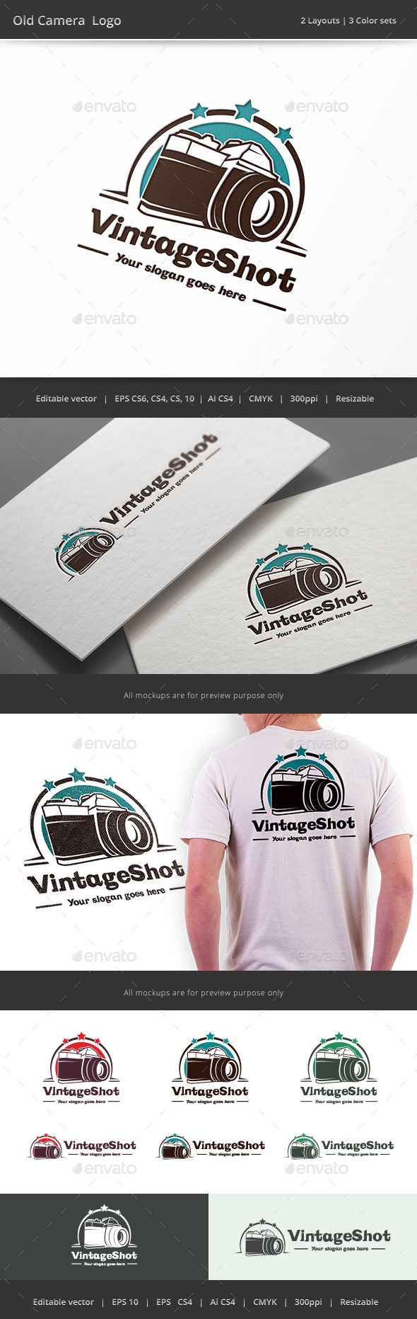 Old Camera Logo - Objects Logo Templates