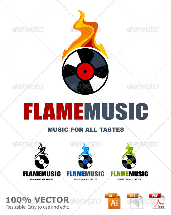 Musical logo template