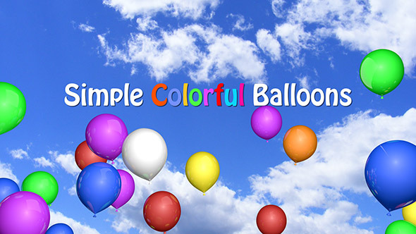 Simple Colorful Balloons