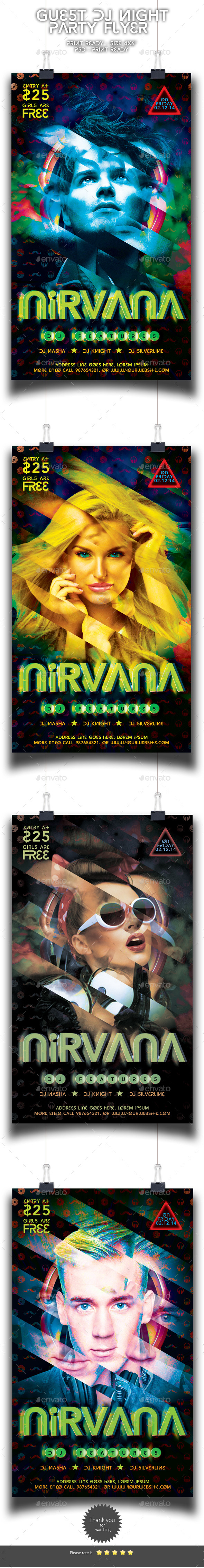 Guest Dj Party Flyer - Clubs & Parties Events