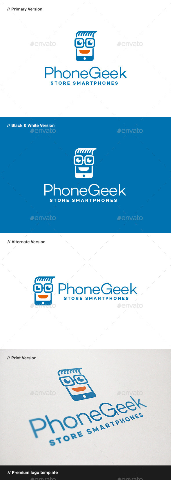 Phone Geek Logo - Objects Logo Templates