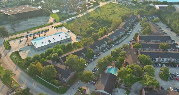 West of Downtown Suburb of Houston  Texas in the Distance alt