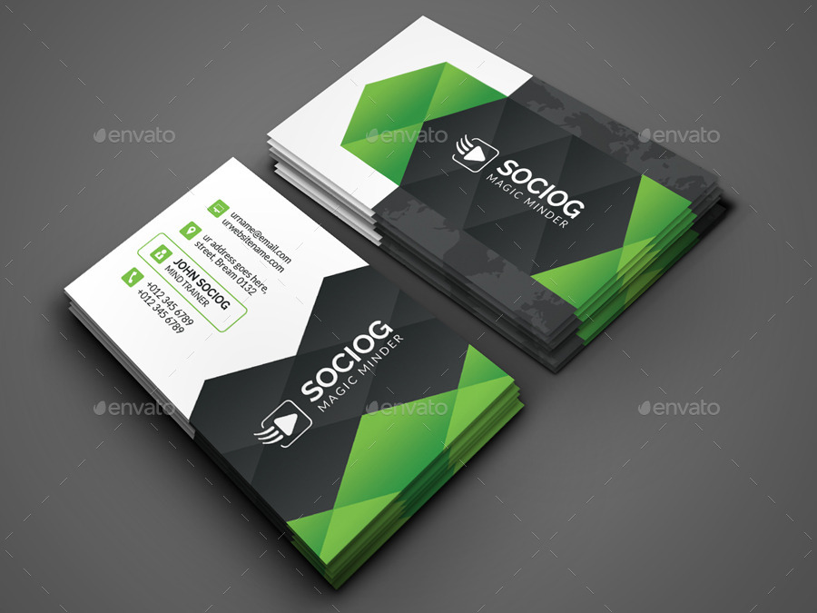 Modern Business Card by -axnorpix | GraphicRiver