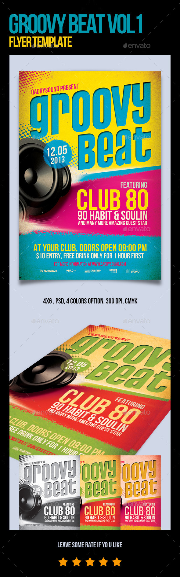 Groovy Flyer/Poster Template - Events Flyers