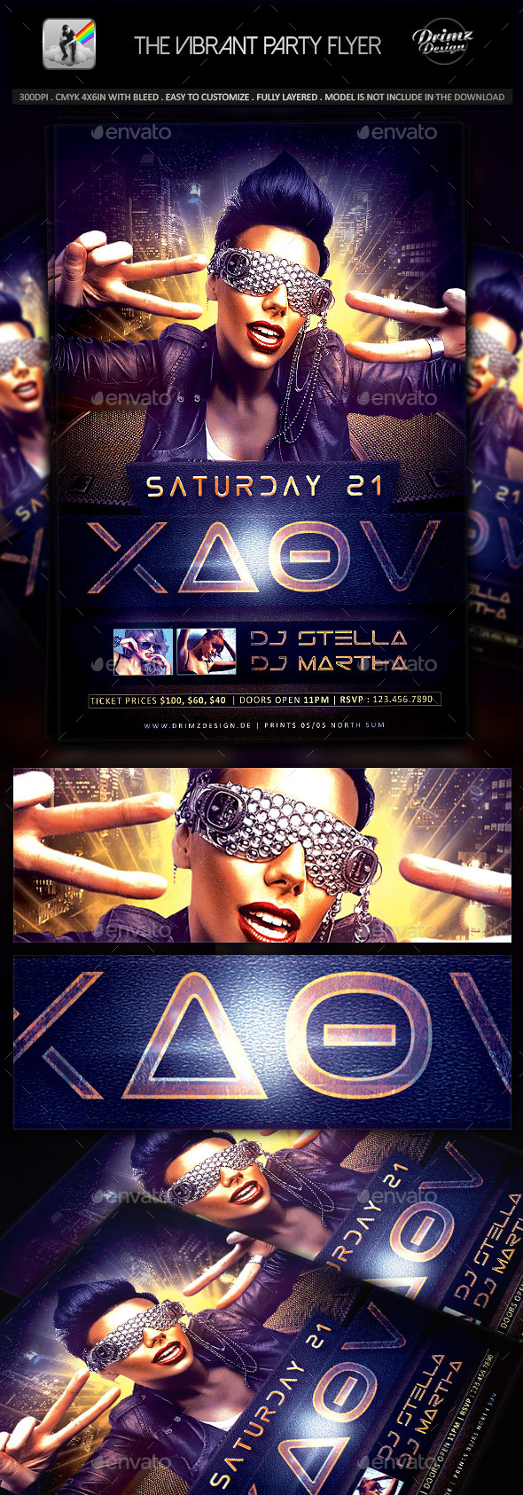 The Vibrant Party Flyer - Events Flyers