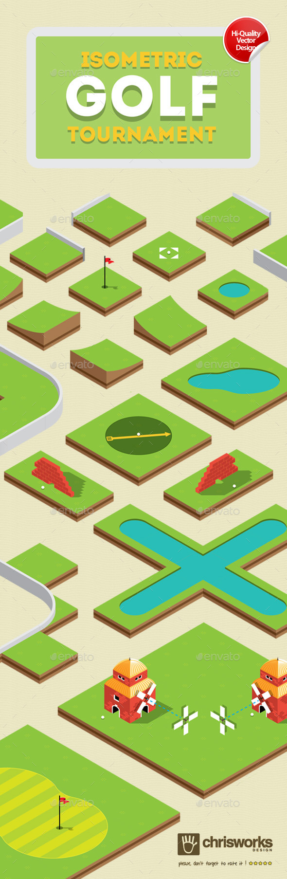 Isometric Golf Gamekit - Tilesets Game Assets