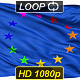 Isolated Waving Gay Rainbow Flag of Europe - VideoHive Item for Sale