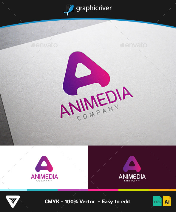 Animedia Logo - Logo Templates
