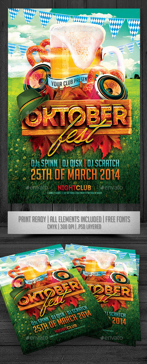 Oktoberfest Flyer - Events Flyers