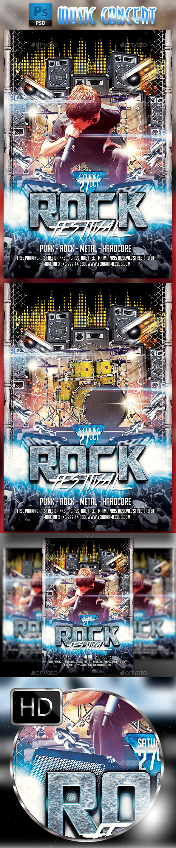 Rock Flyer - Concerts Events
