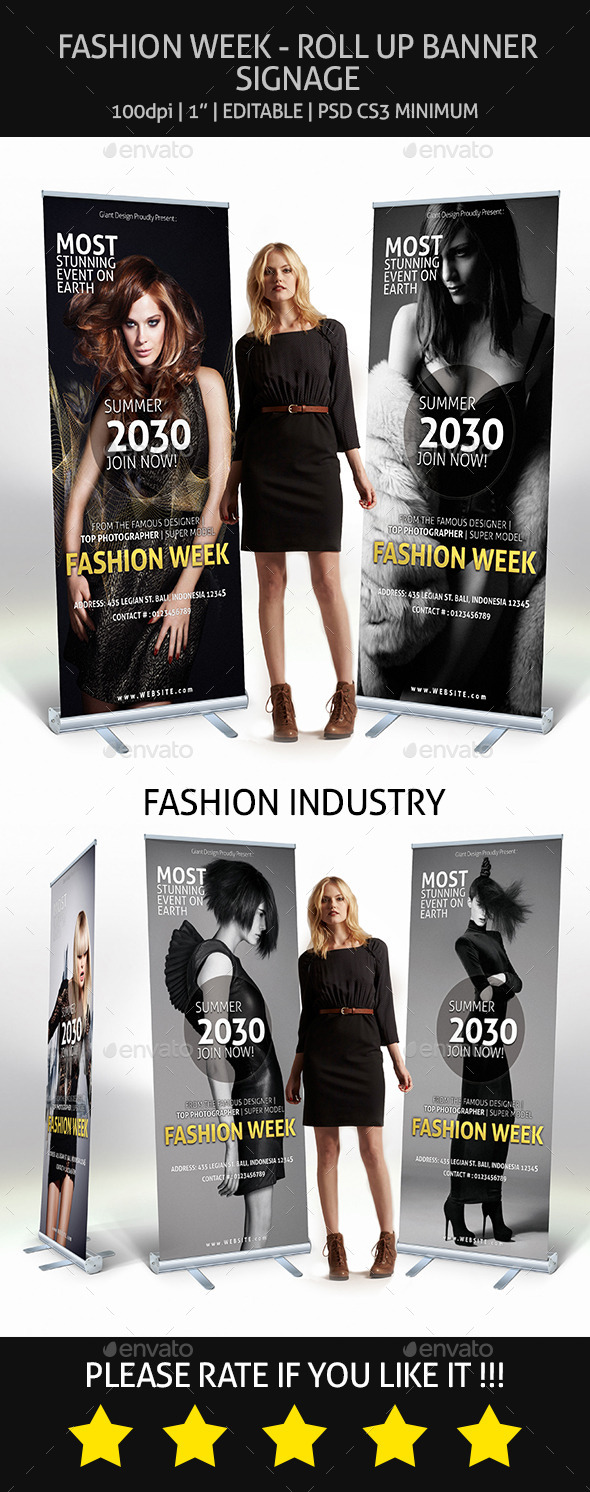 Fashion - Roll Up Banner Signage