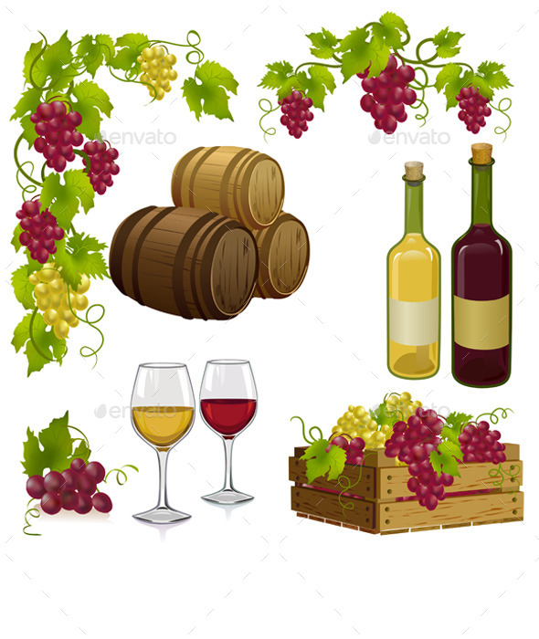 Set for Winemaking - Food Objects