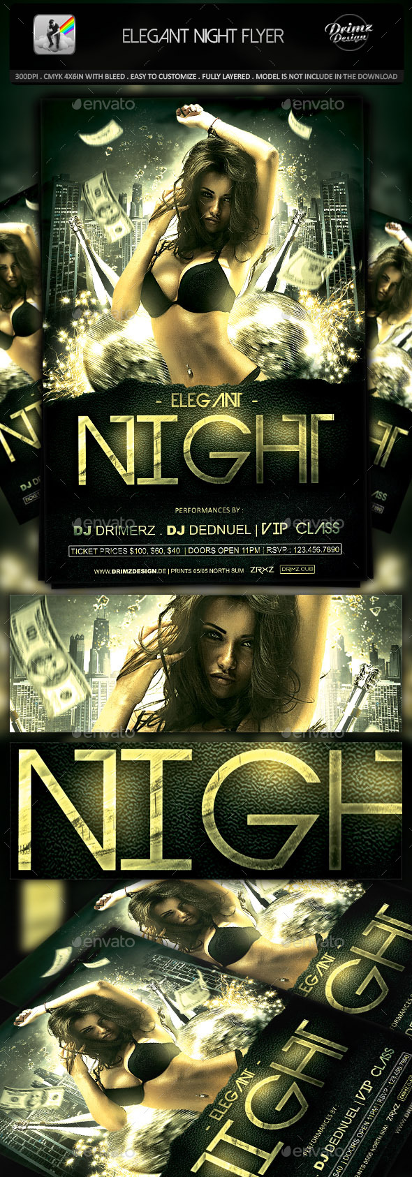 Elegant Night Flyer - Events Flyers