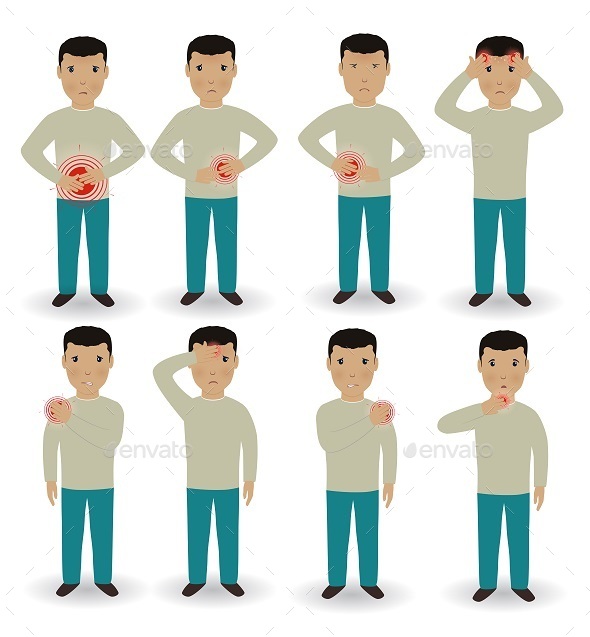 Human Diseases and Syndromes - People Characters