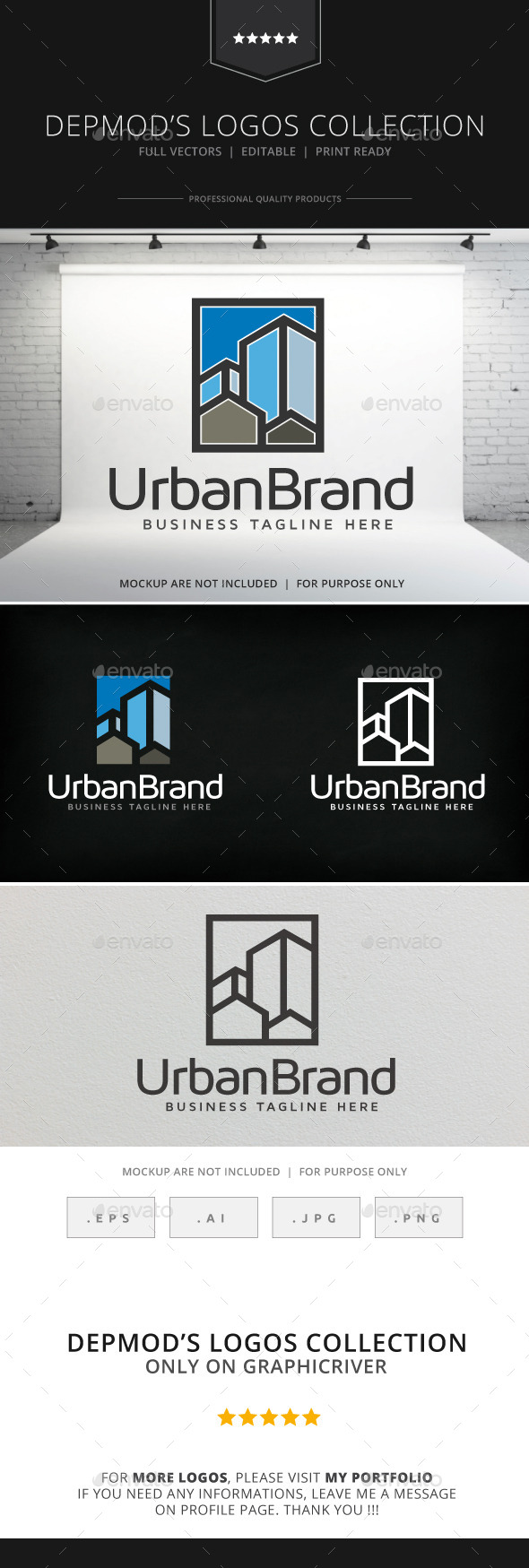 Urban Brand Logo - Buildings Logo Templates