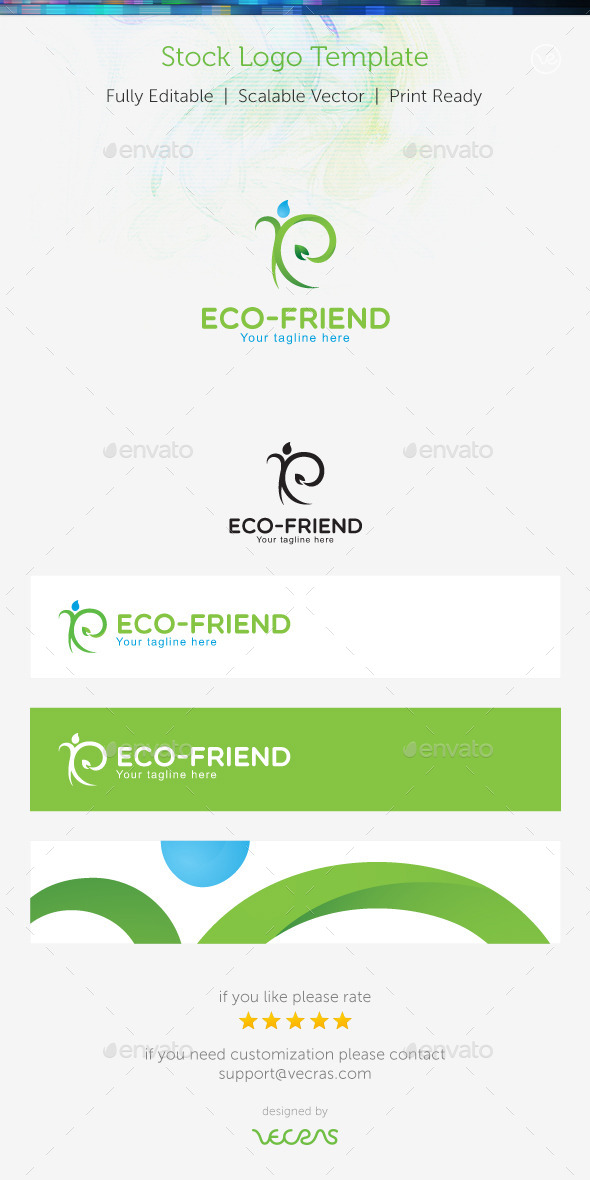 Eco-Friend Stock Logo Template