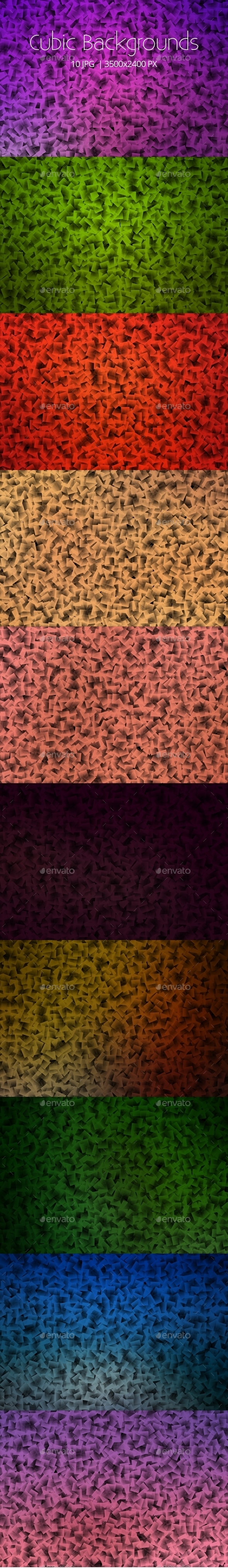 Abstract Cubic Backgrounds - Abstract Backgrounds