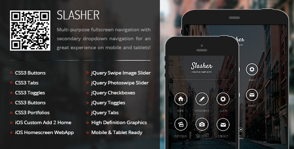 Slasher Mobile - ThemeForest 6815292