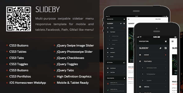 Slideby | Sidebar Menu for Mobiles & Tablets - 8