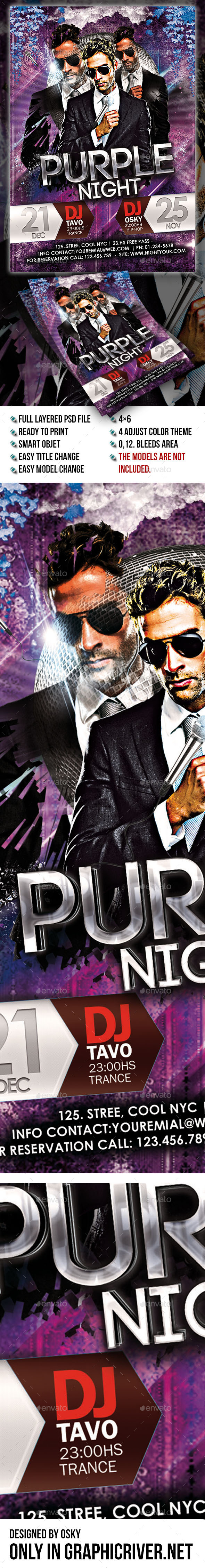 Purple Night Party - Clubs & Parties Events