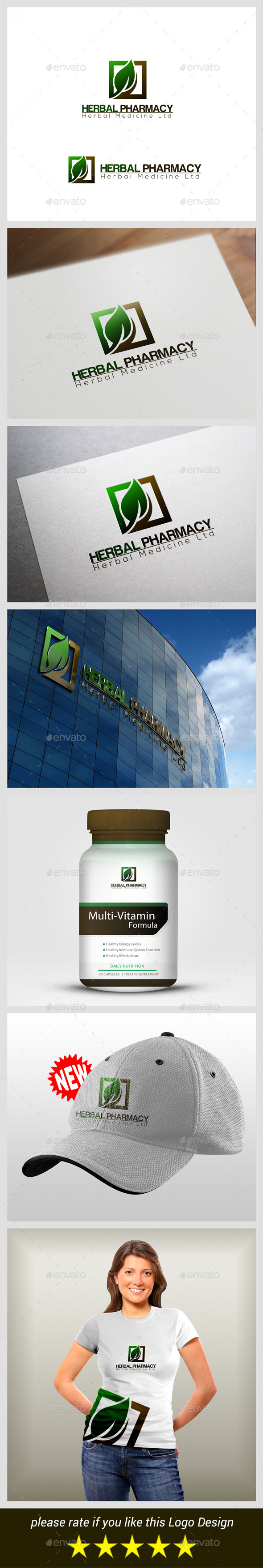 Herbal Pharmacy - Nature Logo Templates