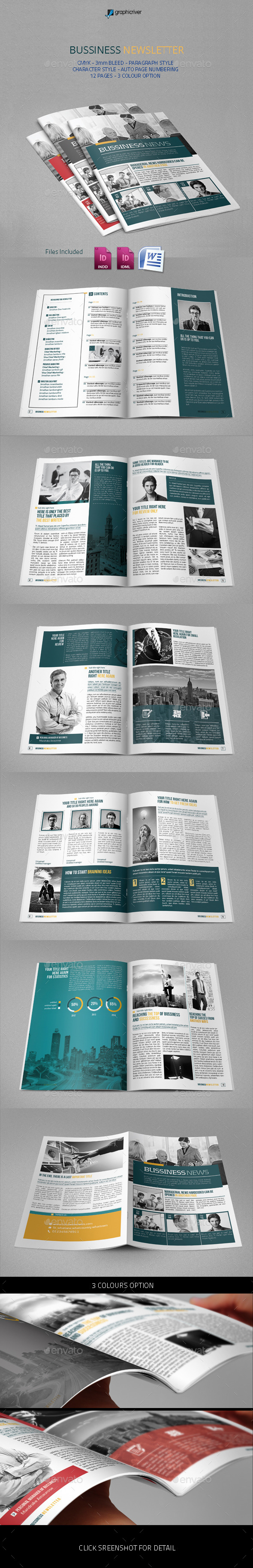 Bussiness Newsletter - Newsletters Print Templates
