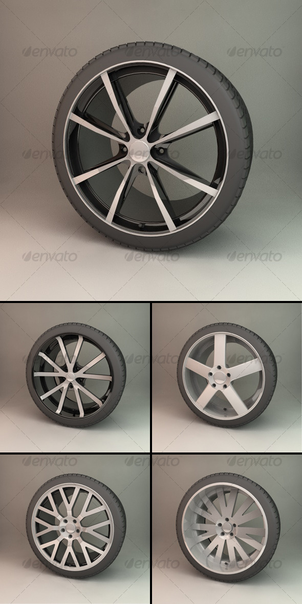 Alloy Wheel Collection - 3Docean 118179