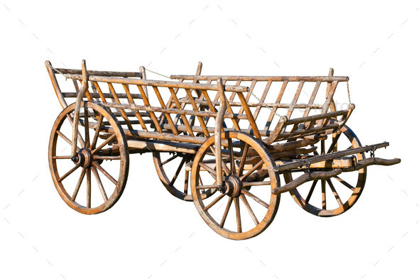 Old decorative cart - Stock Photo - Images