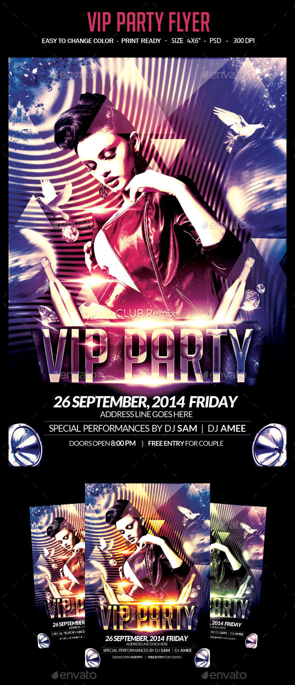 VIP Party Flyer - Clubs & Parties Events