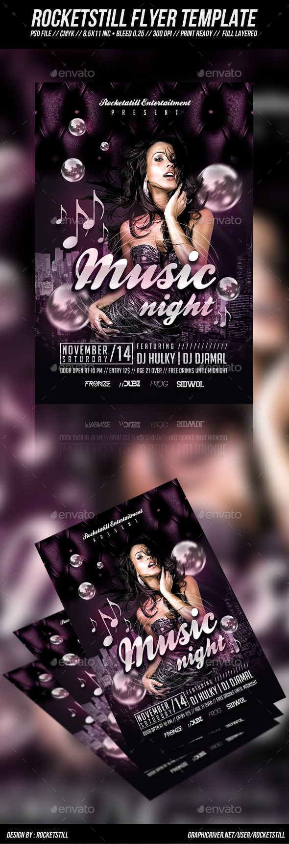 Plurz Flyer - Clubs & Parties Events