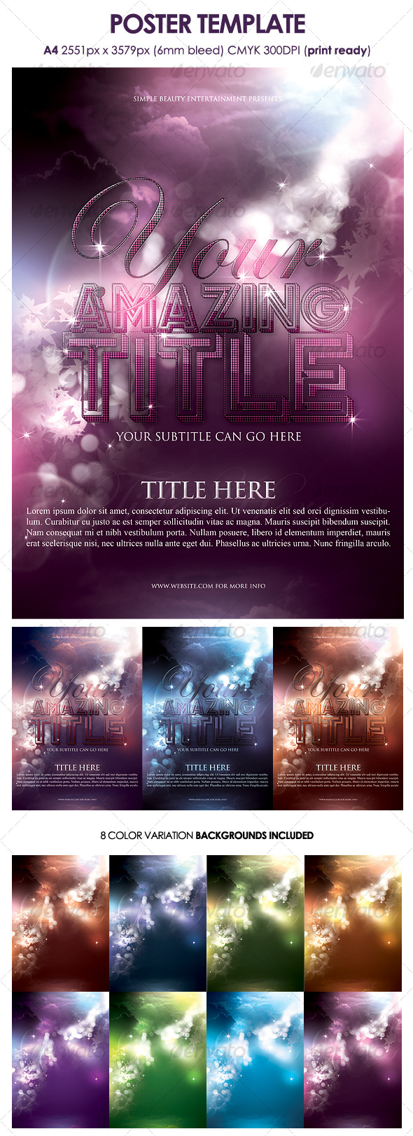 Poster Template - Clubs & Parties Events