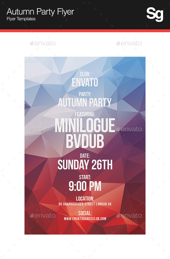 Autumn Party Flyer - Clubs & Parties Events