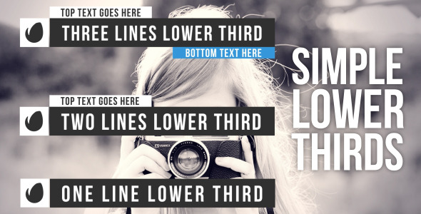 Simple Lower Thirds - VideoHive 9170934