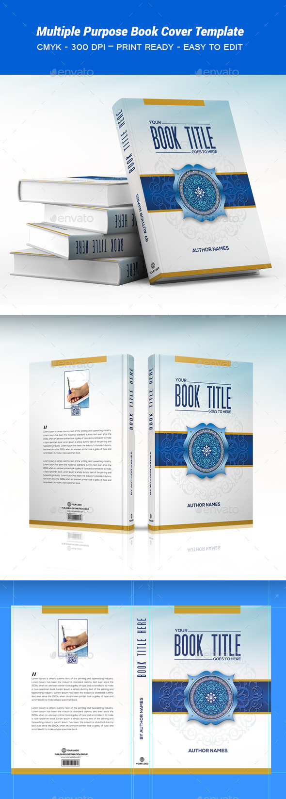 Book Cover Template - Print Templates