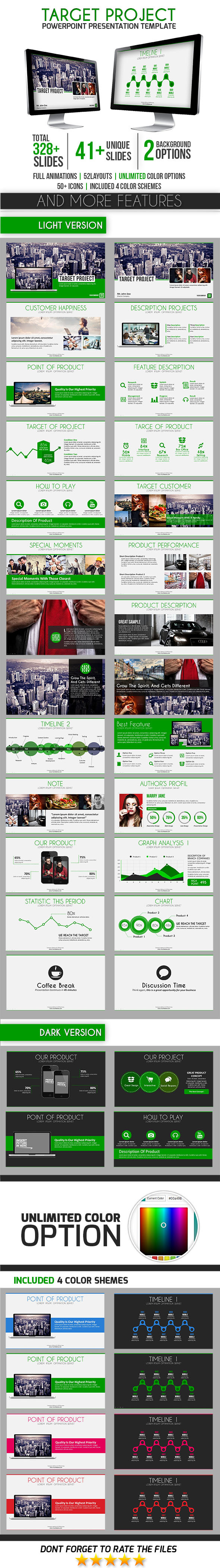 Target Project PowerPoint Template - Business PowerPoint Templates
