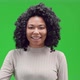 Green Screen Young African Female Shows Sign Digital Currency - VideoHive Item for Sale
